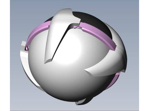 SHOAB 05 Submunition for Cluster avia Bomb 3D printable Moulage 3D Model