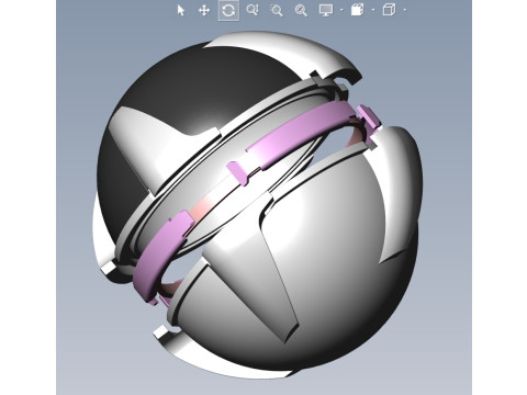 SHOAB 05 Submunition for Cluster avia Bomb 3D printable Moulage 3D Model