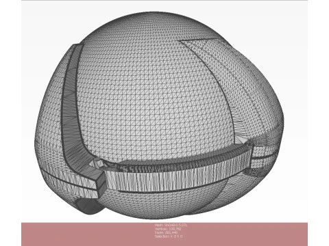SHOAB 05 Submunition for Cluster avia Bomb 3D printable Moulage 3D Model