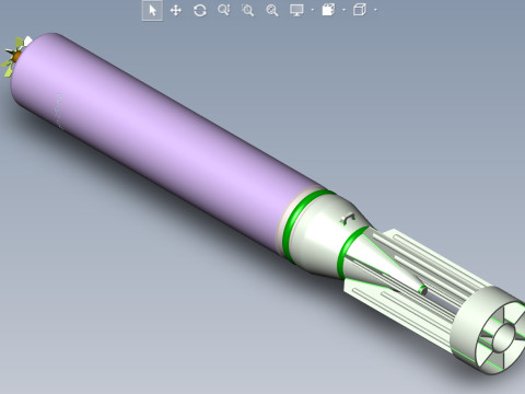 ロシアの航空爆弾 AO 25 33 および AO 25 30 子弾 3D 印刷可能なムラージュ 3Dモデル