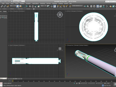 ロシアの航空爆弾 AO 25 33 および AO 25 30 子弾 3D 印刷可能なムラージュ 3Dモデル
