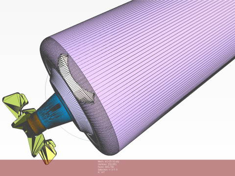 ロシアの航空爆弾 AO 25 33 および AO 25 30 子弾 3D 印刷可能なムラージュ 3Dモデル