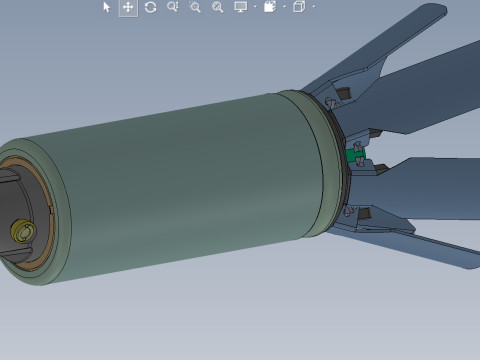 9N235 Anti Personnel submunition off artillery cluster rockets 3Dprintable Moulage Model 3D