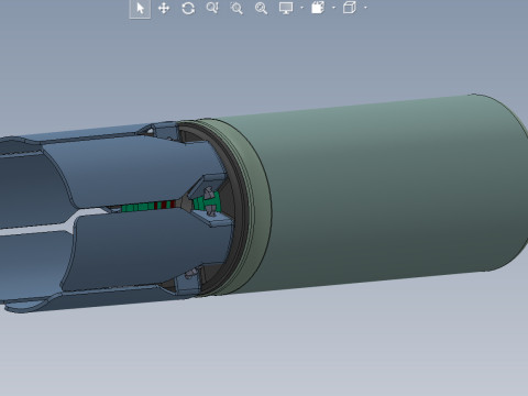 9N235 Anti Personnel submunition off artillery cluster rockets 3Dprintable Moulage Model 3D