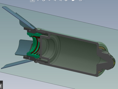 9N235 Anti Personnel submunition off artillery cluster rockets 3Dprintable Moulage Model 3D