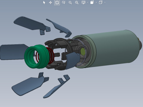 9N235 Anti Personnel submunition off artillery cluster rockets 3Dprintable Moulage Model 3D