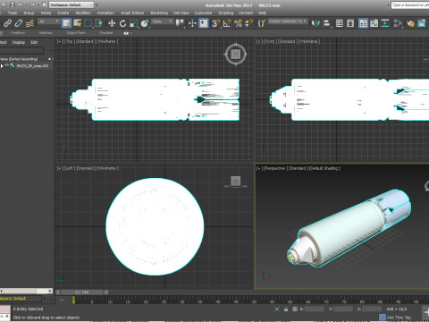 9N235 Anti Personnel submunition off artillery cluster rockets 3Dprintable Moulage Model 3D