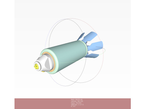 9N235 Anti Personnel submunition off artillery cluster rockets 3Dprintable Moulage Model 3D