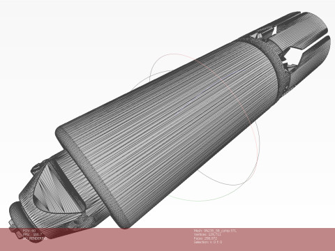 9N235 Anti Personnel submunition off artillery cluster rockets 3Dprintable Moulage Model 3D