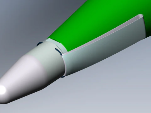73 mm PG 9 de alto explosivo anti tanque foguete projetado granada 3D para impress&atilde;o Moulage Modelo 3D