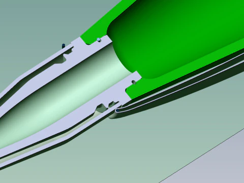 73 mm PG 9 de alto explosivo anti tanque foguete projetado granada 3D para impress&atilde;o Moulage Modelo 3D