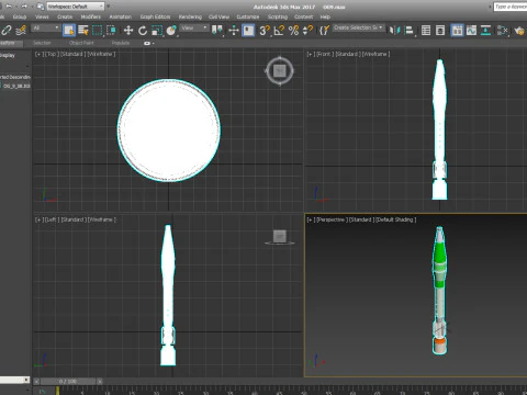 73mm OG-9M Projected Grenade Shell Projectile 3D printable Moulage 3D Model