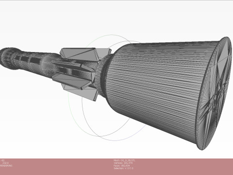 73mm OG-9M Projected Grenade Shell Projectile 3D printable Moulage Model 3D