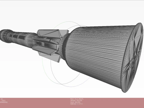 73mm OG-9M Projected Grenade Shell Projectile 3D printable Moulage 3D Model