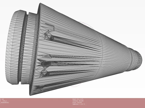 73mm OG-9M Projected Grenade Shell Projectile 3D printable Moulage 3D Model