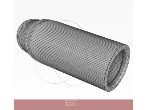 73mm OG-9M Projected Grenade Shell Projectile 3D printable Moulage Model 3D