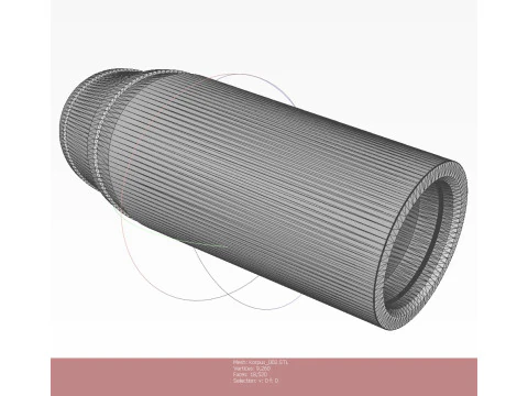 73mm OG-9M Projected Grenade Shell Projectile 3D printable Moulage 3D Model