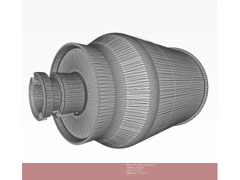 73mm OG-9M Projected Grenade Shell Projectile 3D printable Moulage Model 3D