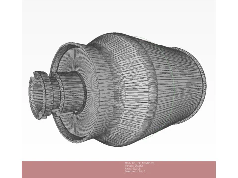 73mm OG-9M Projected Grenade Shell Projectile 3D printable Moulage 3D Model