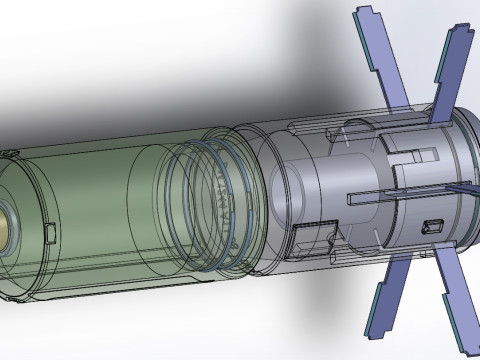DM-1244 German Submunition Avia Bomb Anti Tank 3D printable Moulage Modelo 3D