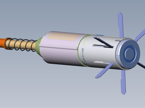 DM-1244 German Submunition Avia Bomb Anti Tank 3D printable Moulage Modelo 3D