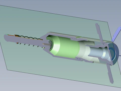 DM-1244 German Submunition Avia Bomb Anti Tank 3D printable Moulage 3D Model