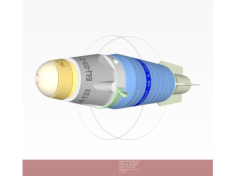 OFSP high-explosive aircraft bombs for UAVs 3D printable Moulage 3D 模型