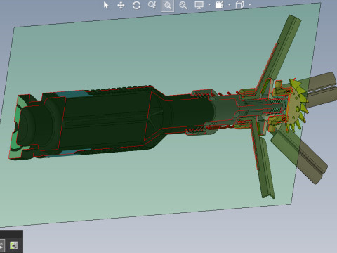 Submunition for cluster avia bomb PTAB 2 5 KO 3D printable Moulage Modello 3D