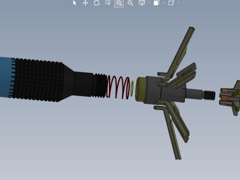 Submunition for cluster avia bomb PTAB 2 5 KO 3D printable Moulage Modello 3D