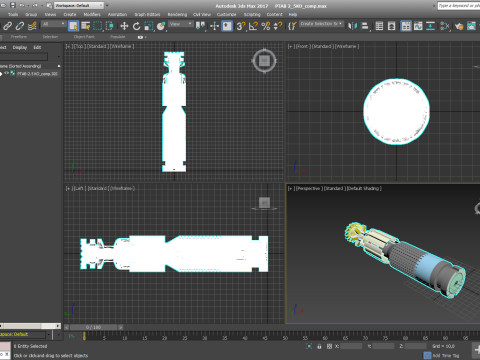 Submunition for cluster avia bomb PTAB 2 5 KO 3D printable Moulage Modello 3D