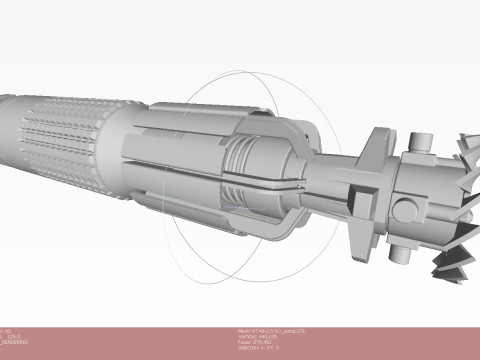 Submunition for cluster avia bomb PTAB 2 5 KO 3D printable Moulage Modello 3D