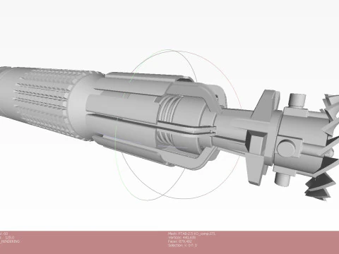 Submunition for cluster avia bomb PTAB 2 5 KO 3D printable Moulage 3D Model