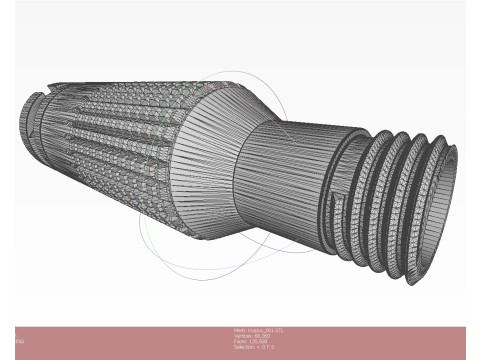Submunition for cluster avia bomb PTAB 2 5 KO 3D printable Moulage Modello 3D