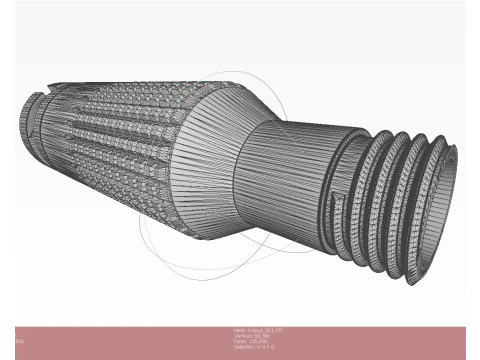 Submunition for cluster avia bomb PTAB 2 5 KO 3D printable Moulage 3D Model
