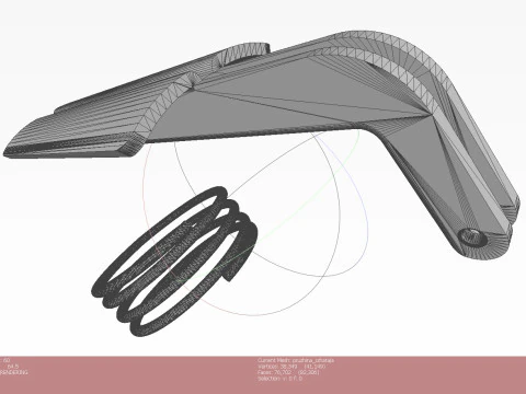 Submunition for cluster avia bomb PTAB 2 5 KO 3D printable Moulage 3D Model