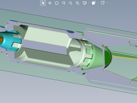 PTAB 2 5M Submunition for cluster avia bomb 3Dprintable Moulage 3D Model