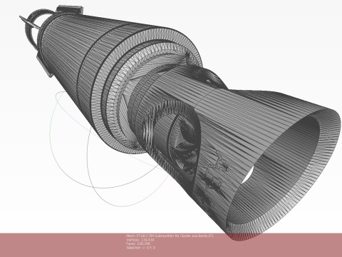 PTAB 2 5M Submunition for cluster avia bomb 3Dprintable Moulage 3D Model