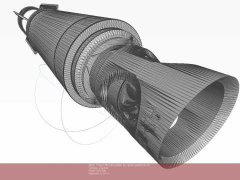 PTAB 2 5M Submunition for cluster avia bomb 3Dprintable Moulage 3D Model