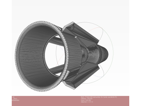 PTAB 2 5M Submunition for cluster avia bomb 3Dprintable Moulage 3D Model