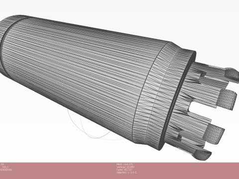 PTAB 2 5M Submunition for cluster avia bomb 3Dprintable Moulage 3D Model