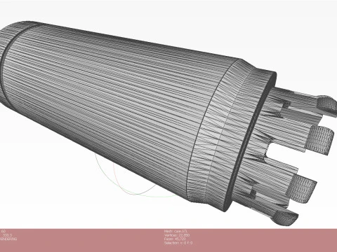 PTAB 2 5M Submunition for cluster avia bomb 3Dprintable Moulage 3D Model