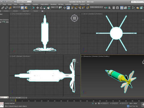 Artillery cumulative antitank projectile of 122mm BK-13 Stand model 3D printable Moulage Modello 3D