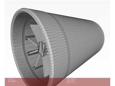 Artillery cumulative antitank projectile of 122mm BK-13 Stand model 3D printable Moulage Modello 3D