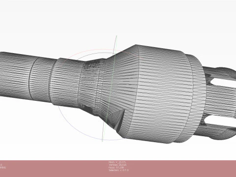 Artillery cumulative antitank projectile of 122mm BK-13 Stand model 3D printable Moulage 3D Model
