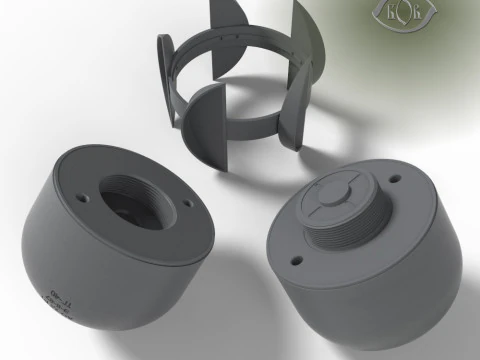 AO OAB 2 5 PTof Uni Soviet dan Cluster Submunisi Rusia Bom Avia Moulage Cetak 3D Model 3D