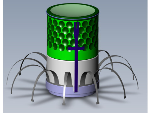 HB-876 British landmine area denial submunition 3D printable Moulage 3D मॉडल