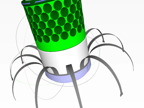 HB-876 British landmine area denial submunition 3D printable Moulage 3D Model