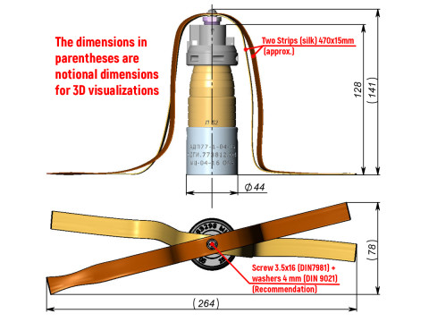 3B30 submunition off artillery cluster rockets 3D printable Moulage 3D Model
