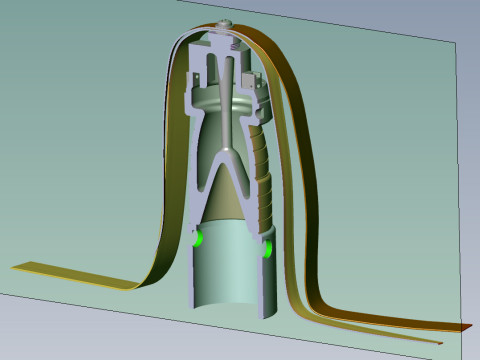 3B30 submunition off artillery cluster rockets 3D printable Moulage 3D Model