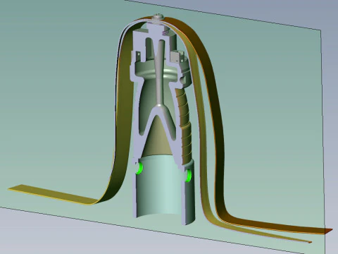 3B30 submunition off artillery cluster rockets 3D printable Moulage 3D Model